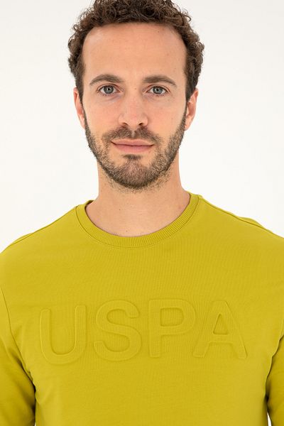 U.S. Polo Assn. Men's Pistachio Green Basic Sweatshirt 50269402 -Vr087
