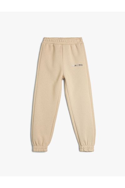 Koton Basic-Jogger-Jogginghose mit Tasche, Taillenschnürung und Drapierung