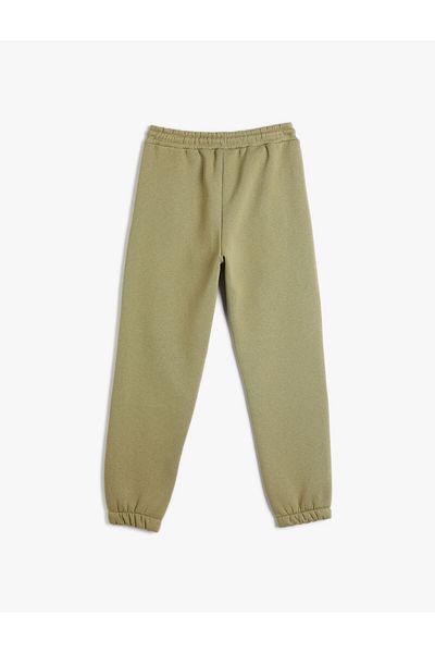 Koton Jogger Sweatpants Zipper Detailed Raised Cotton