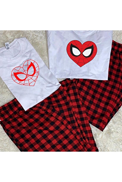 Toum MODESSY Spider Heart με τύπωμα Μαύρο Unisex oversized Κοντομάνικο Σετ κάτω από το επάνω μέρος