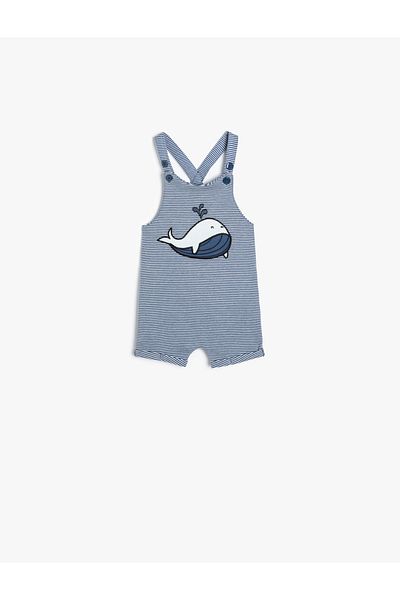 Koton Baby-Overall mit verstellbaren Trägern - Salopet mit Applikationsdetail
