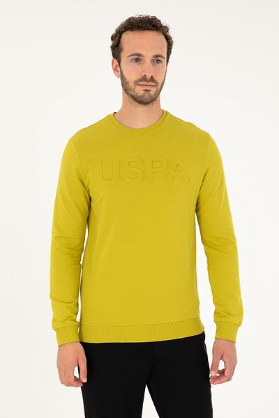 U.S. Polo Assn. Men's Pistachio Green Basic Sweatshirt 50269402 -Vr087