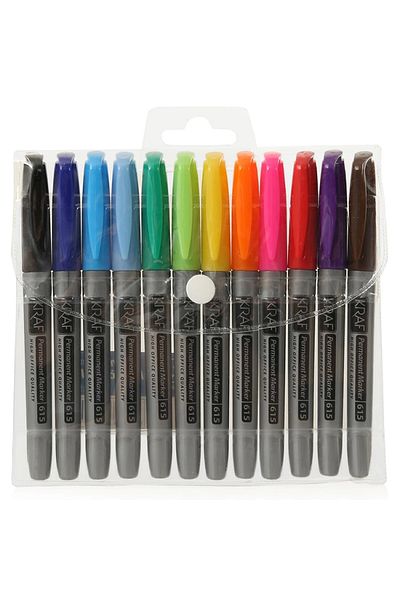 KRAF Permanent Marker Set of 12 - 615g
