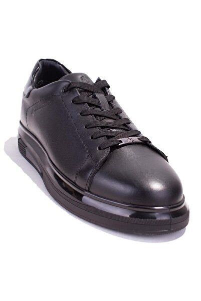 Hammer Jack Pomon 10224817 - Orthopedic Men's Black Leather Casual Shoes