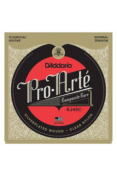 Daddario Ej45C Classical Guitar String Set, Pro-Arte, Composite Core, S D'Addario Ej45C Normal Tension Pro