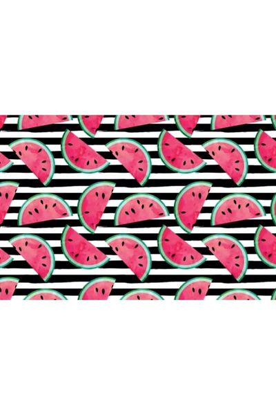 TİNK Watermelon Patterned PVC 4-Piece Placemat 30x45 Cm