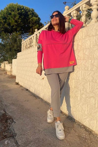 Mossta Pink Long Sleeve Two Thread Set