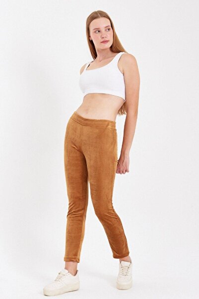 Mossta Colanți din velur Vizon