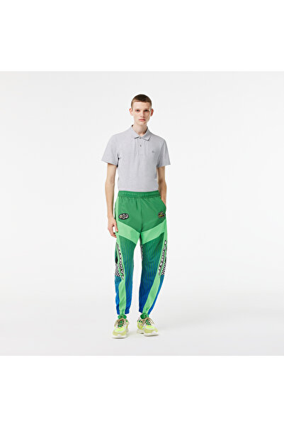 Lacoste Active Erkek Tapered Fit Baskılı Yeşil Eşofman Altı