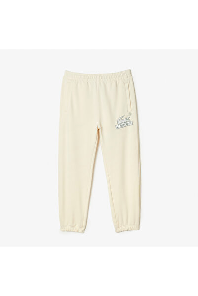 Lacoste Neo Heritage Erkek Organik Pamuk Regular Fit Bej Eşofman Altı