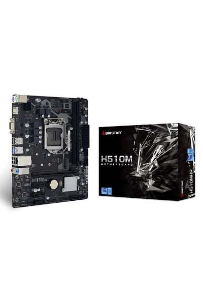 Biostar H510mhp Sata,m2 Ddr4 3200mhz Usb 3.2 Vga Hdmi Audio G.lan 1200 Matx Motherboard