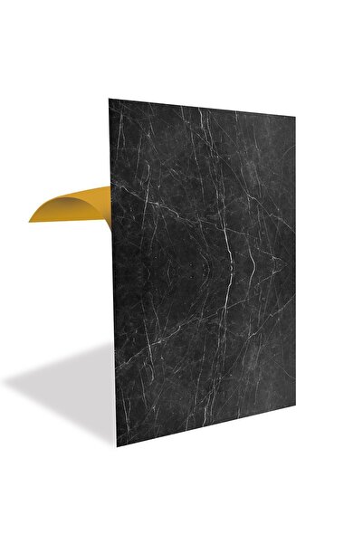 TİNK Kendinden Yapışkanlı Belgium Black Mermer Desenli Pvc Panel 41x62 Cm (12...