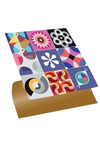TİNK Kendinden Yapışkanlı Şeker Desenli Pvc Karo 30x30 Cm (11 Adet) 1m2