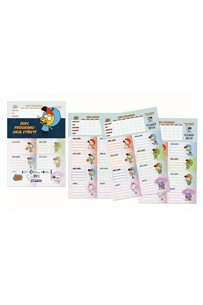 Kral Şakir Gıpta School Label with Lesson Program 3 Yp
