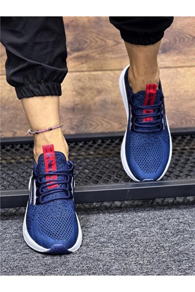 homiro Синьо-біло-червоні жіночі спортивні кросівки на шнурівці