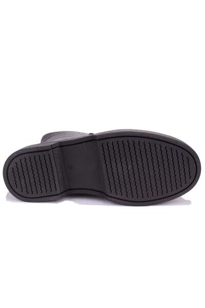 Hammer Jack 8309951 Clee Orthopedic Black Leather Women's Boots - Daily Flat Heel