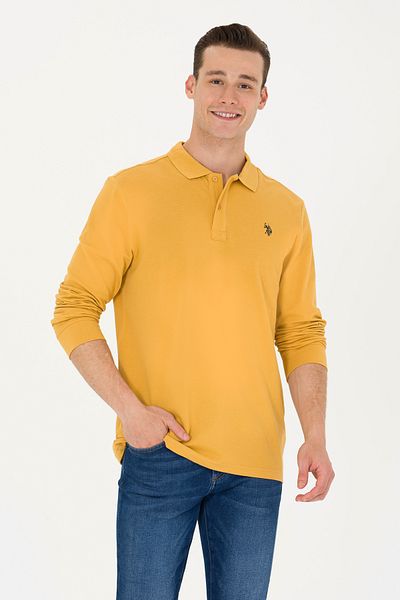 U.S. Polo Assn. Hanorac pentru bărbați de culoare muștar - 50269405 -VR072