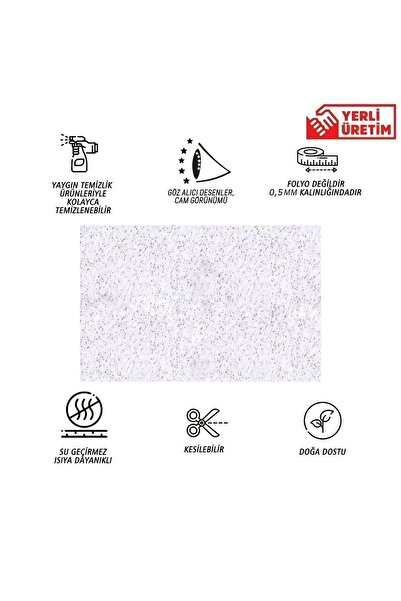TİNK Kendinden Yapışkanlı Antrasit Mermer Desenli Pvc Panel 41x62 Cm (4 Adet) 1 M²