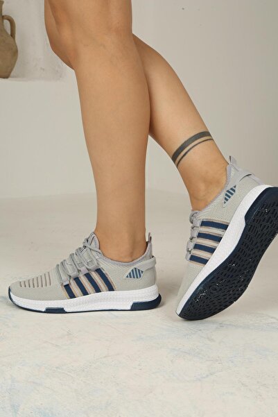 homiro Buz-İndigo Жіночі трикотажні спортивні кросівки - на шнурівці