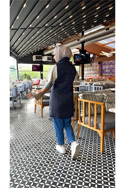 Bwest Ahenk Quilted Pocket Sleeveless Vest - (38-46) - 71152 - Navy Blue