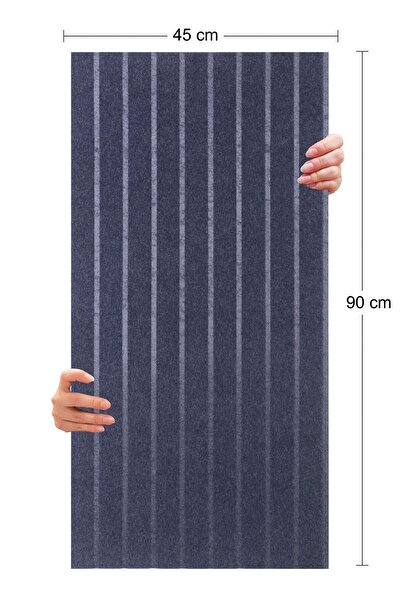 TİNK Akustik Ve Dekoratif Lambiri Desenli Keçe Panel 45x90 Cm / 2 Adet / 0,81 M²