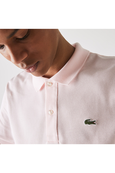 Lacoste L.12.12 Erkek Slim Fit Açık Pembe Polo