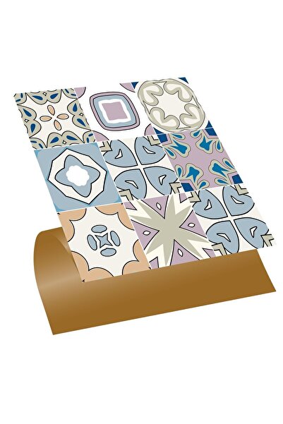 TİNK Kendinden Yapışkanlı Renkli Kabuki Desenli Pvc Karo 30x30 Cm (56 Adet) 5m2
