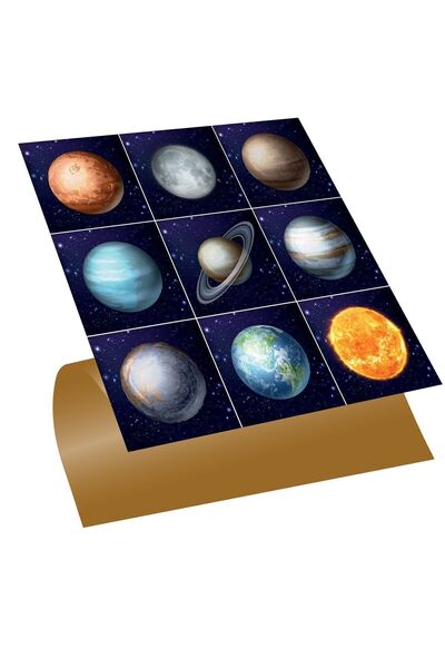 TİNK Kendinden Yapışkanlı Gezegenler Desenli Pvc Karo 30x30 Cm (4 ADET) 0,36 M2