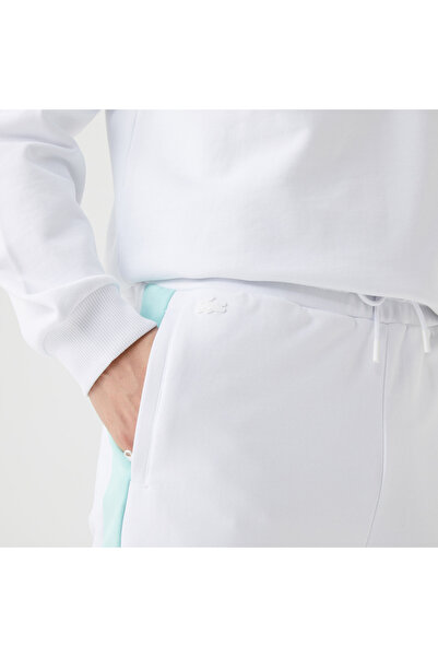 Lacoste Erkek Regular Fit Renk Bloklu Beyaz Eşofman Altı
