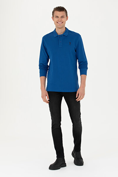 U.S. Polo Assn. Erkek Saks Basic Sweatshirt 50269403-VR045