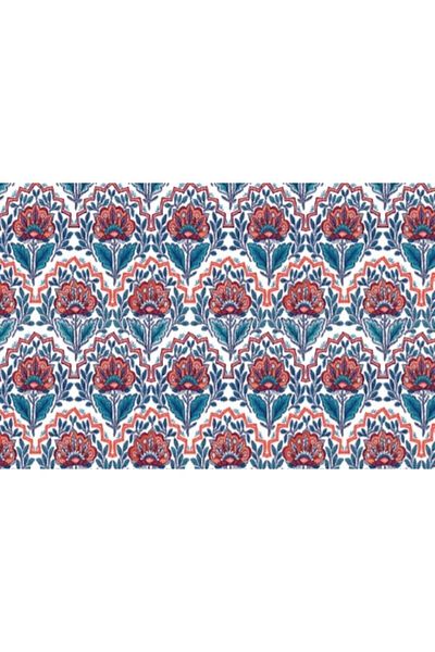 TİNK Flower Patterned PVC 4-Piece Placemat 30x45 Cm