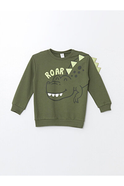 LC Waikiki Lw - Bisiklet Yaka Uzun Kollu Baskılı Erkek Bebek Sweatshirt Ve Eşofman Alt 2'li Takım