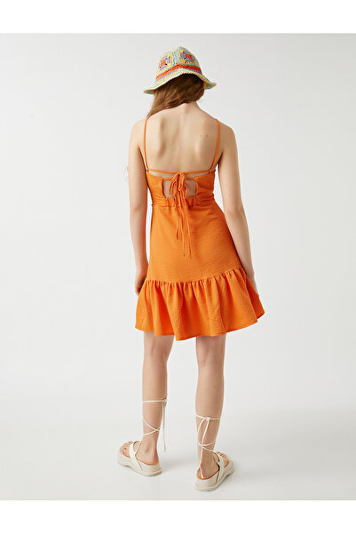 Koton Halter nyakú, fodros mini ruha