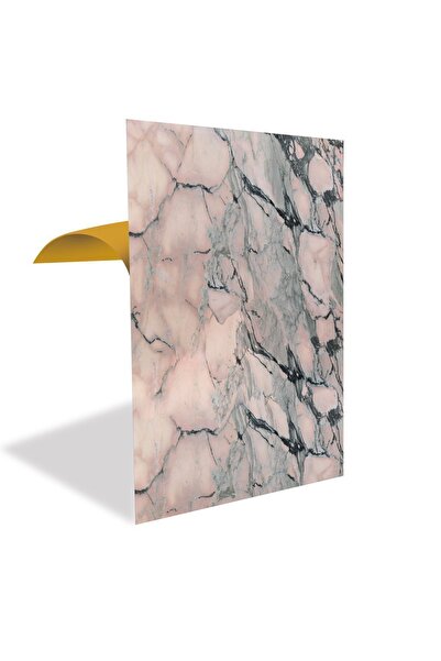 TİNK Kendinden Yapışkanlı Pembe Mermer Desenli Pvc Panel 41x62 Cm (12 Adet) 3 M²