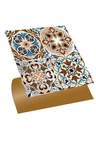 TİNK Kendinden Yapışkanlı Banyo Mutfak Kaplama Fas 010 Karma Desenli Pvc Karo 30x30 Cm (11 ADET) 1m2