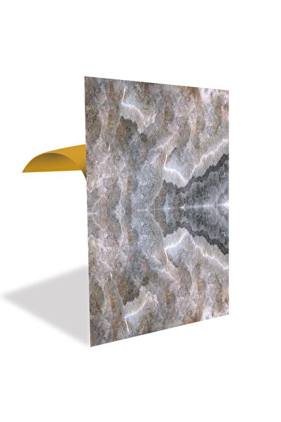 TİNK Kendinden Yapışkanlı Kahverengi Buzlu Mermer Desenli Pvc Panel 41x62 Cm ...