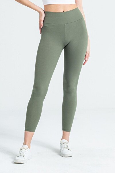 Mossta Wide Belt Raised Camisole High Waist Leggings Green