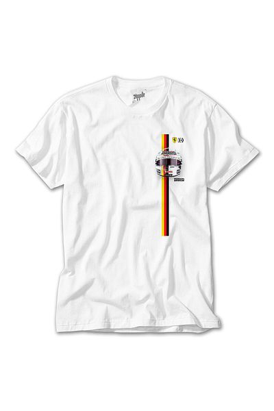 CrowsGate F1 Charles Leclerc Ferrari Helmet White T-Shirt