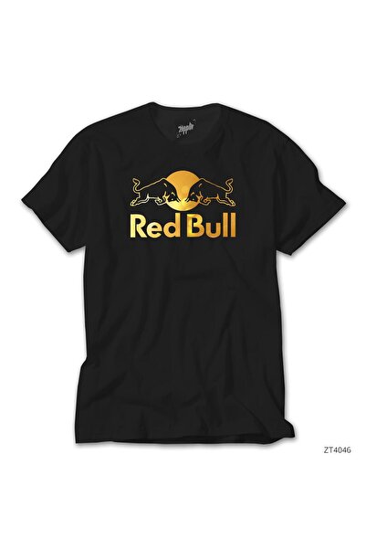 Liyada Redbull Gold Siyah Tişört