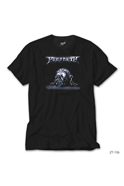 WAKHA Tricou negru Megadeth Skull Chain