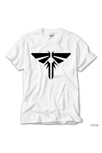 CrowsGate The Last Of Us Logo White T-Shirt