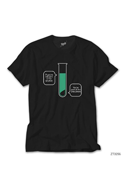 WAKHA Μαύρο T-Shirt Chemist Formula