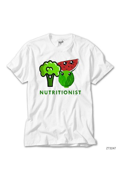 CrowsGate Dietitian Nutritionist White T-shirt