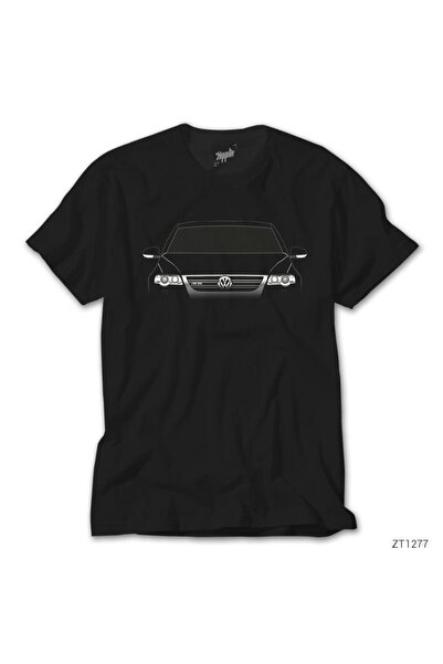 Generic Brand Черна тениска Volkswagen Passat R36