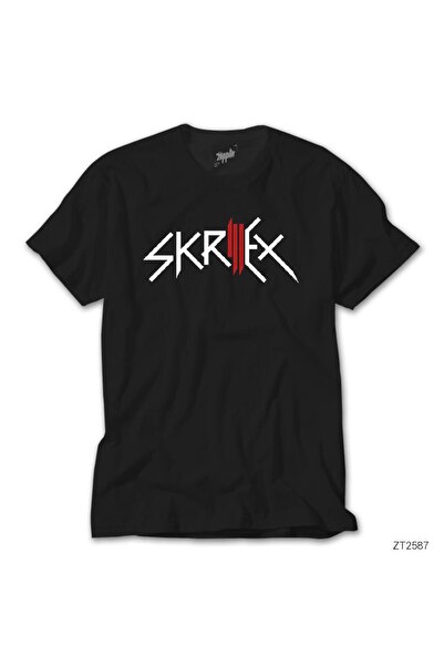 WAKHA Μαύρο T-Shirt Skrillex High Logo