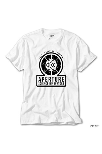 WAKHA Tricou alb Portal 2 Aperture