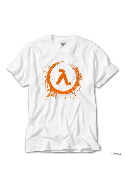 CrowsGate Half Life Logo Splash White T-Shirt