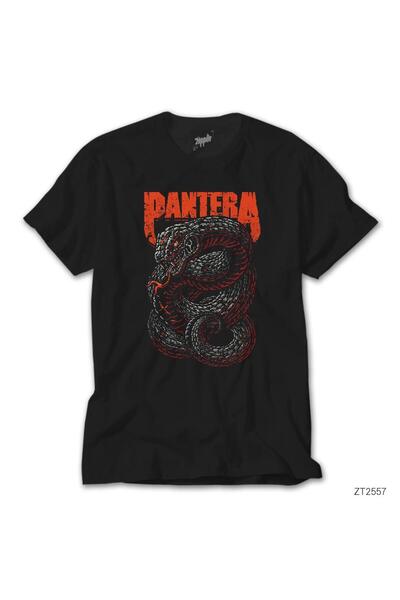 WAKHA Μαύρο T-Shirt Pantera Snake