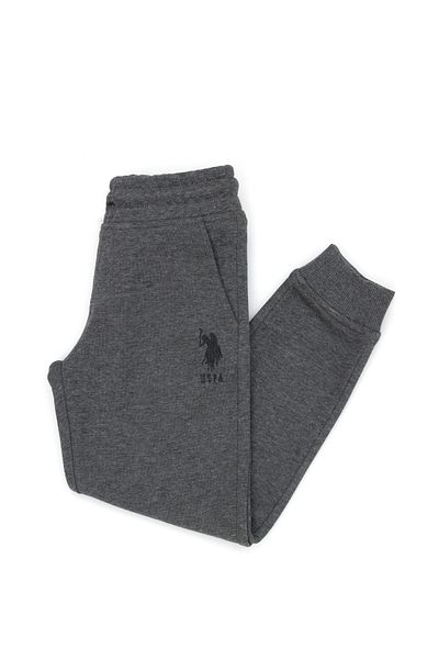 U.S. Polo Assn. Boys' Melange Anthracite Sweatpants - 50269414 -Vr081