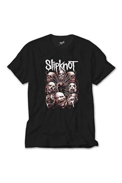 CrowsGate Tricou Slipknot Head supradimensionat Negru XL